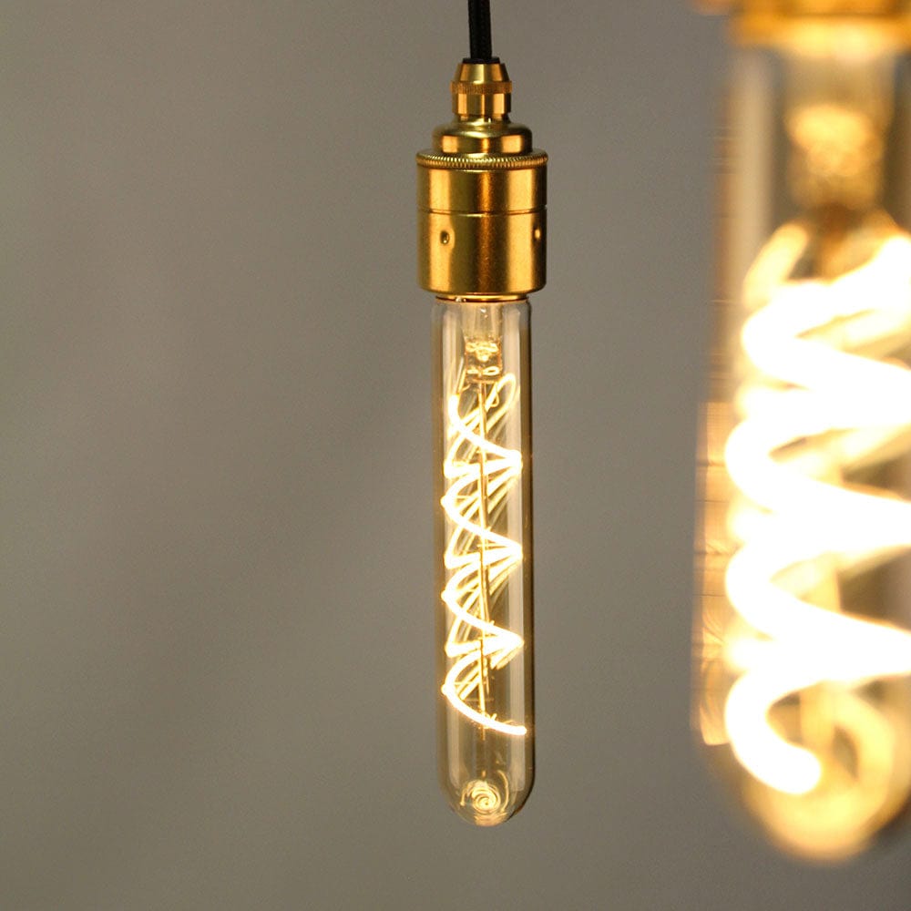 Vintlux E27 4W T30 265lm 2200K Karu 185mm Tube Gold Dimmable LED Bulb