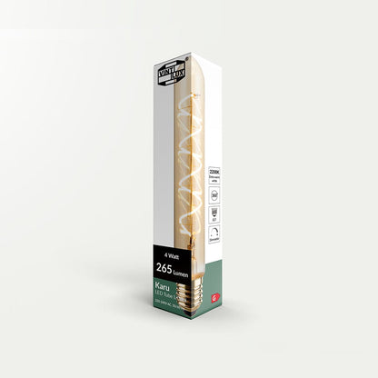 Vintlux E27 4W T30 265lm 2200K Karu 185mm Tube Gold Dimmable LED Bulb