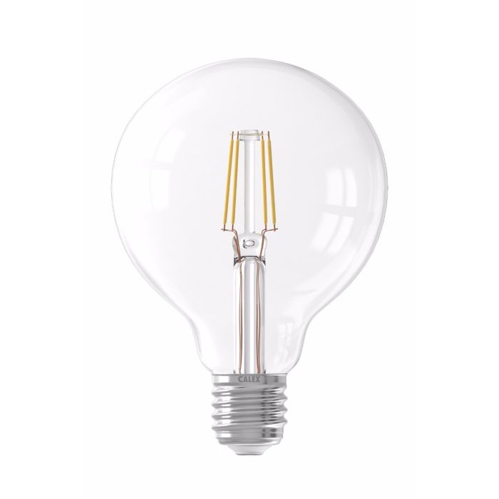 Calex E27 Dimmable LED Filament Bulb 6W G95 Globe 600lm 2700K 474791