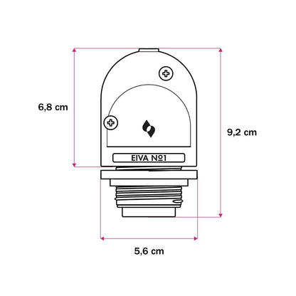Black E27 IP65 Waterproof Bathroom and Outdoor Lampholder