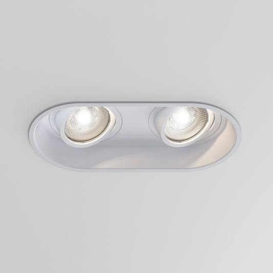 Minima Round Twin Adjustable - Matt White - Astro Lighting at Enamel Shades