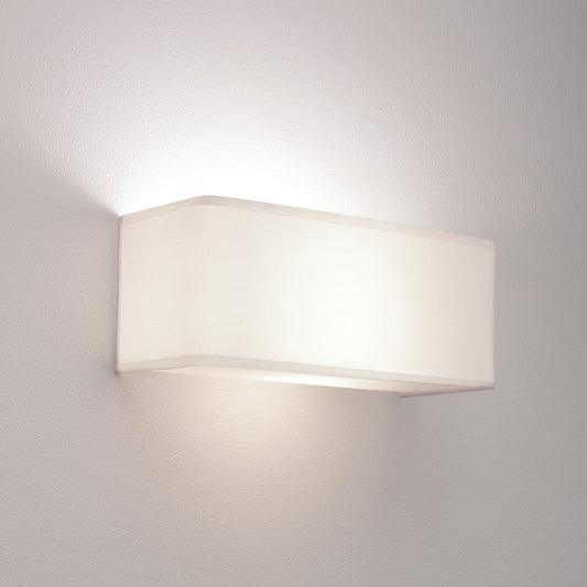 Ashino Wide - White Fabric - Astro Lighting at Enamel Shades