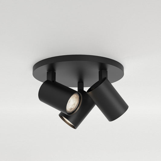 Ascoli Triple Round - Matt Black - Astro Lighting at Enamel Shades