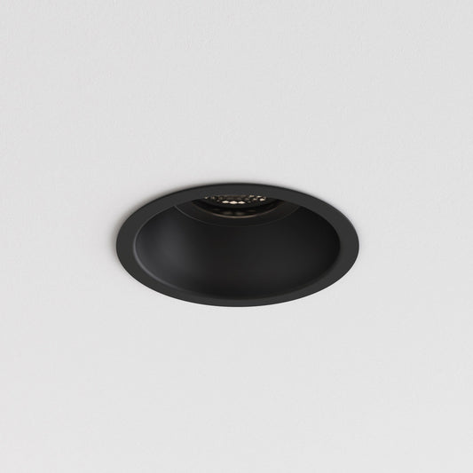 Minima Slimline Round Fixed Fire-Rated IP65 - Matt Black - Astro Lighting at Enamel Shades