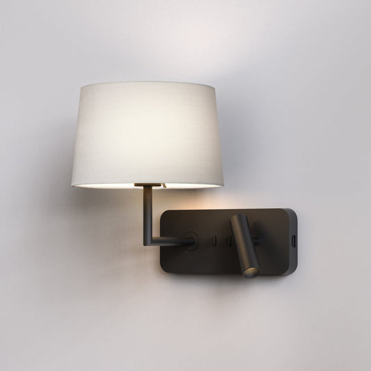 Side by Side Grande USB - Matt Black - Astro Lighting at Enamel Shades