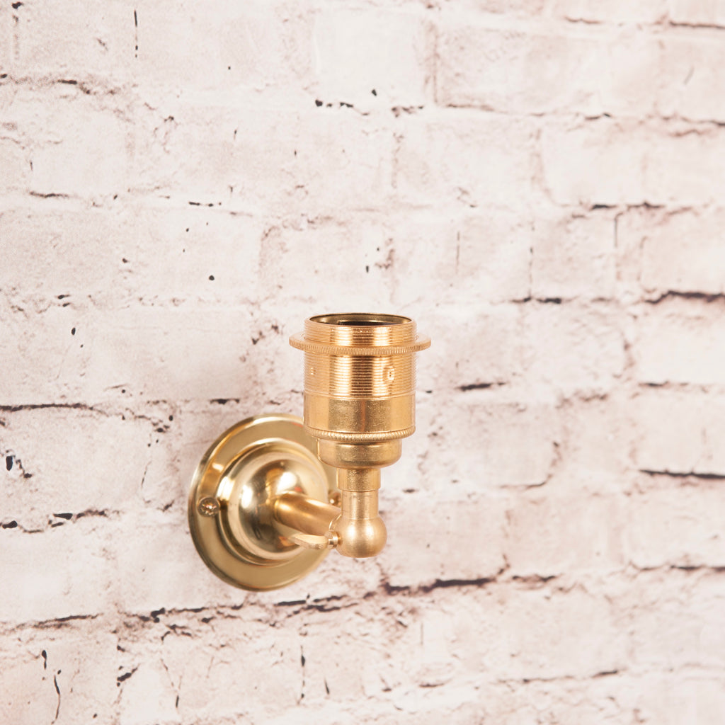 E27 Adjustable Period Wall Light - Brass