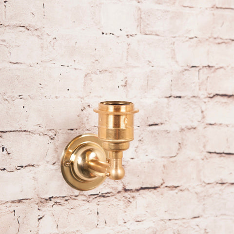 E27 Adjustable Period Wall Light - Brass