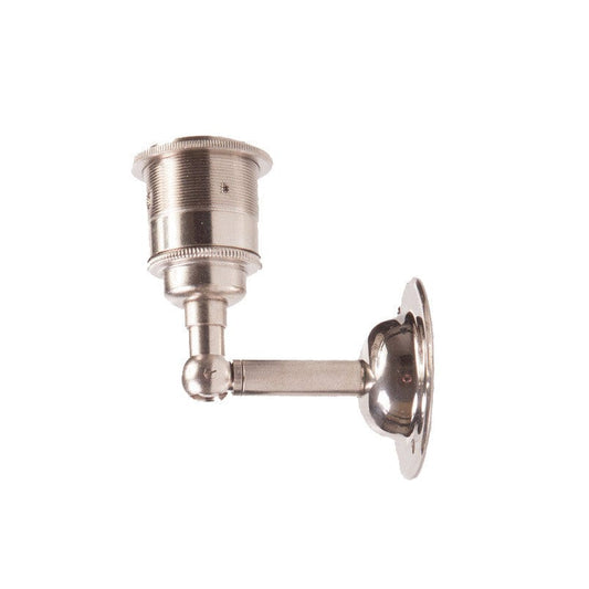 E27 Adjustable Period Wall Light - Nickel - www.enamelshades.co.uk