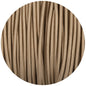 Beige Round Fabric Braided Cable - Enamel Shades