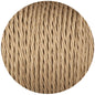 Beige Twisted Fabric Braided Cable - Enamel Shades