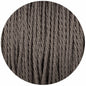 Black & White Twisted Fabric Braided Cable - Enamel Shades