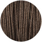 Brown Canvas Round Fabric Braided Cable - Enamel Shades