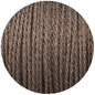 Brown Canvas Twisted Fabric Braided Cable - Enamel Shades