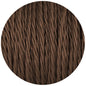 Brown Twisted Fabric Braided Cable - Enamel Shades