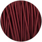 Burgundy Round Fabric Braided Cable - Enamel Shades