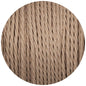 Canvas Linen Twisted Fabric Braided Cable - Enamel Shades