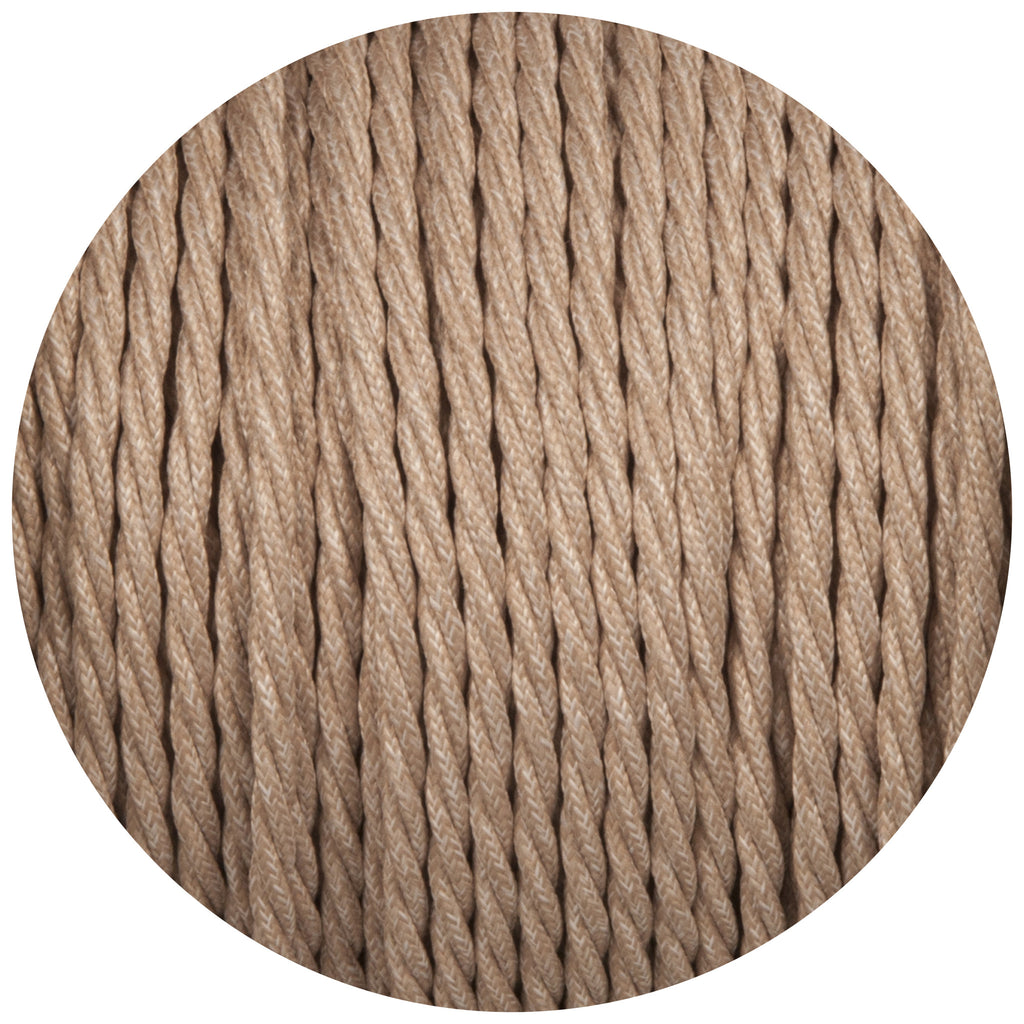 Canvas Linen Twisted Fabric Braided Cable