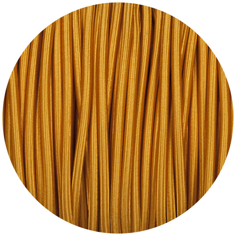 Celtic Gold Round Fabric Braided Cable