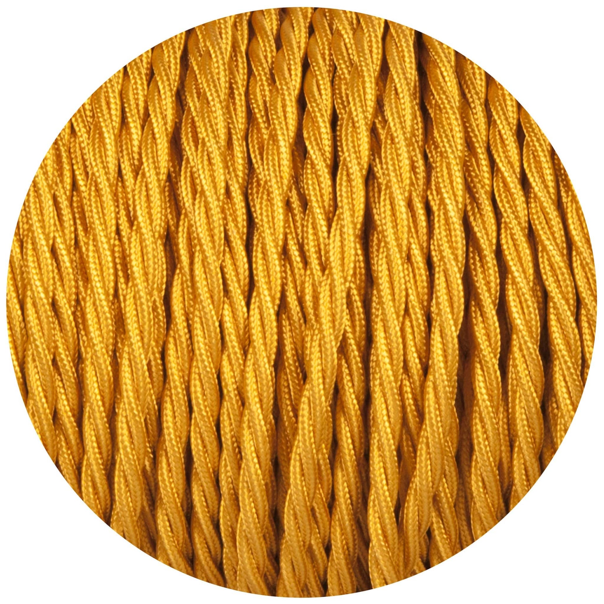 Celtic Gold Twisted Fabric Braided Cable - Enamel Shades