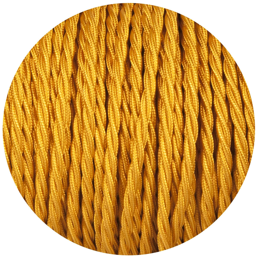 Celtic Gold Twisted Fabric Braided Cable