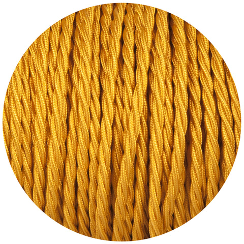 Celtic Gold Twisted Fabric Braided Cable