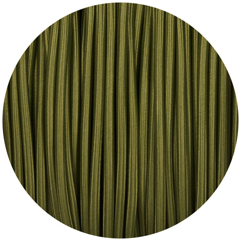 Cyprus Green Round Fabric Braided Cable