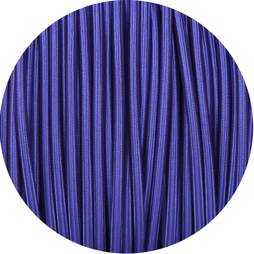 Deep Purple Round Fabric Braided Cable