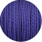 Deep Purple Twisted Fabric Braided Cable - www.enamelshades.co.uk