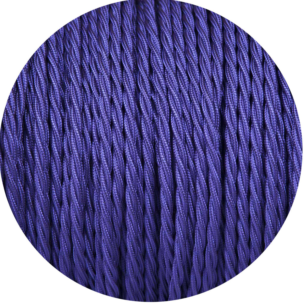 Deep Purple Twisted Fabric Braided Cable