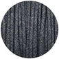 Denim Canvas Round Fabric Braided Cable - Enamel Shades