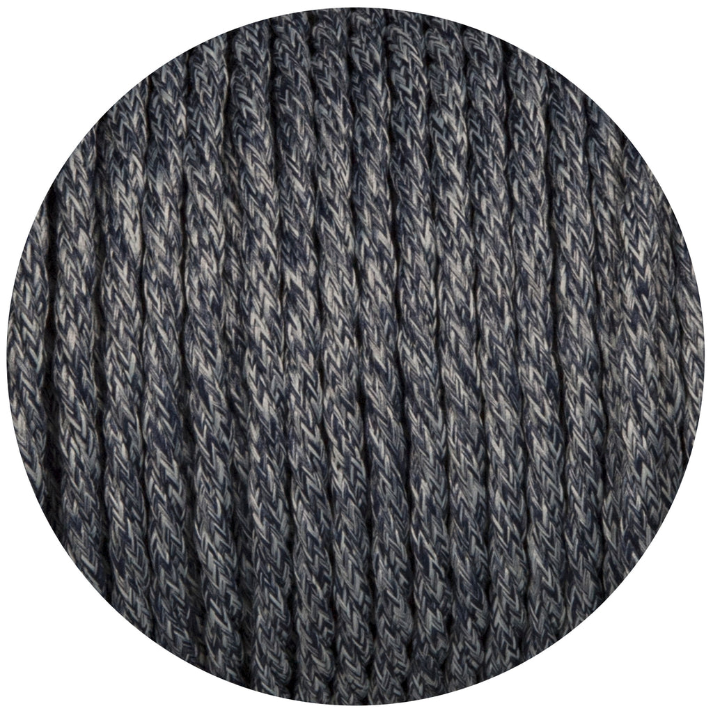 Denim Canvas Twisted Fabric Braided Cable