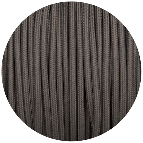 Dusk Grey Round Fabric Braided Cable