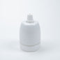E27 Ceramic Lampholder with grip - White - Enamel Shades