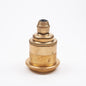 E27 Period Lampholder with Integral Cord Grip - Brass
