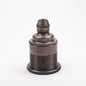 E27 Period Lampholder with Integral Cord Grip - Brushed Antique Brass