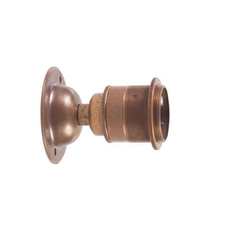 E27 Fixed Period Wall Light - Brass