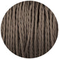 Elephant Grey Twisted Fabric Braided Cable - Enamel Shades
