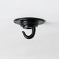 Low Profile Ceiling Hook - Black - Enamel Shades