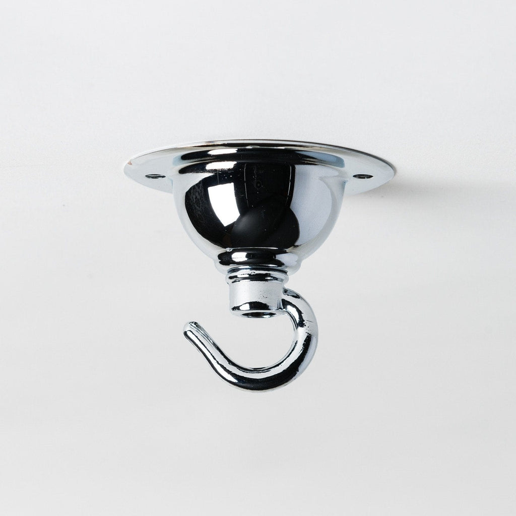 Period Ceiling Hook - Chrome