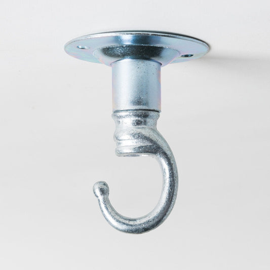 Industrial Style Ceiling Hook - Galvanised - Enamel Shades
