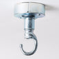 Industrial Ceiling Rose with Hook - Galvanized - Enamel Shades
