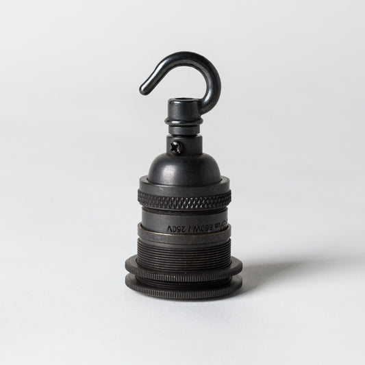 E26 UL Lampholder with hook (USA ONLY) - Bronze - Enamel Shades