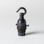 Switched Bayonet Period Lampholder with hook - Bronze - Enamel Shades