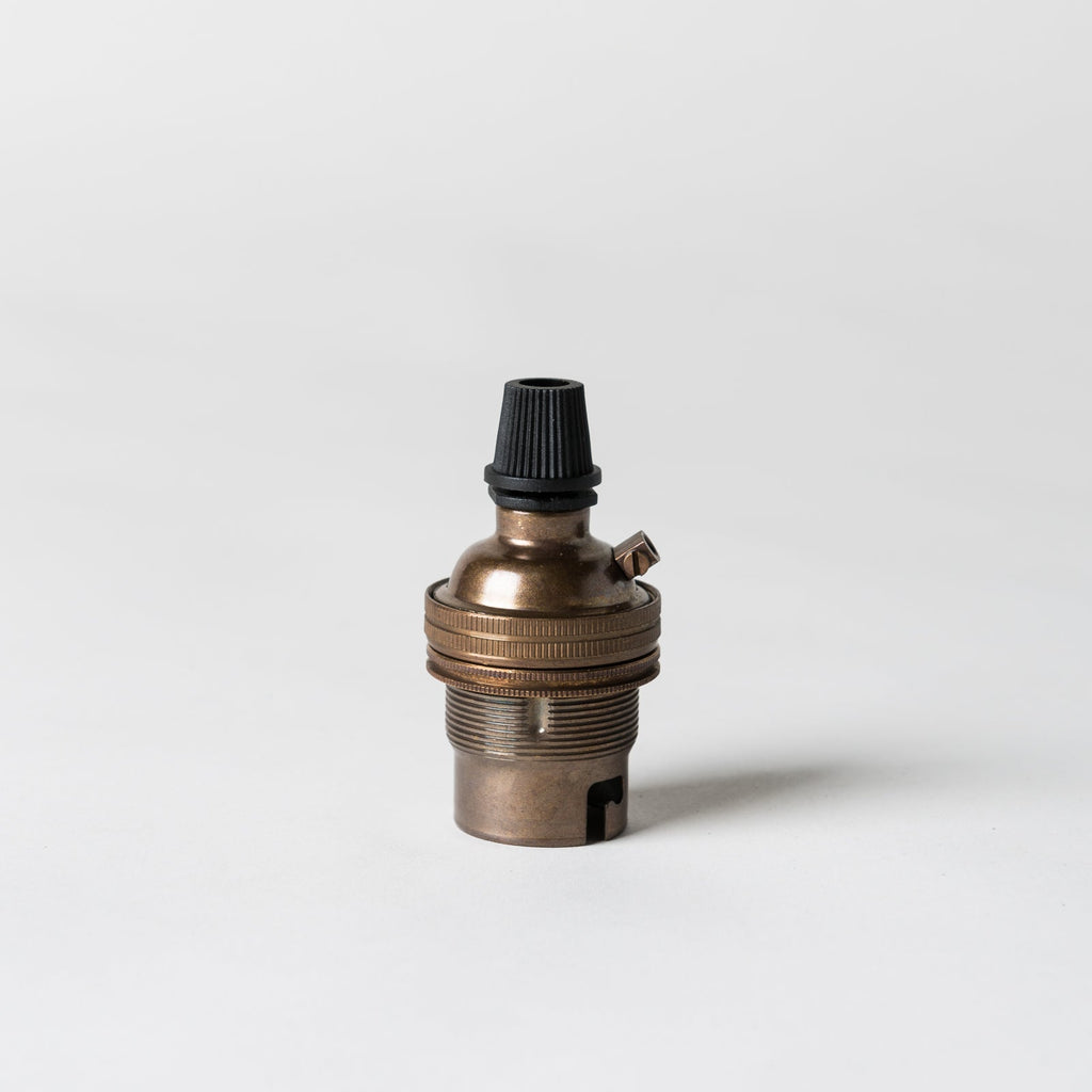 Bayonet Period Lampholder with grip - Old English