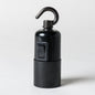 E27 Switched Black Bakelite Plain Skirt Lampholder with hook - Enamel Shades