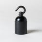 E27 Bakelite Plain Skirt Lampholder with hook - Black - Enamel Shades