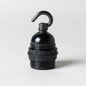 E26 UL Black Bakelite Lampholder with hook (USA ONLY) - Enamel Shades