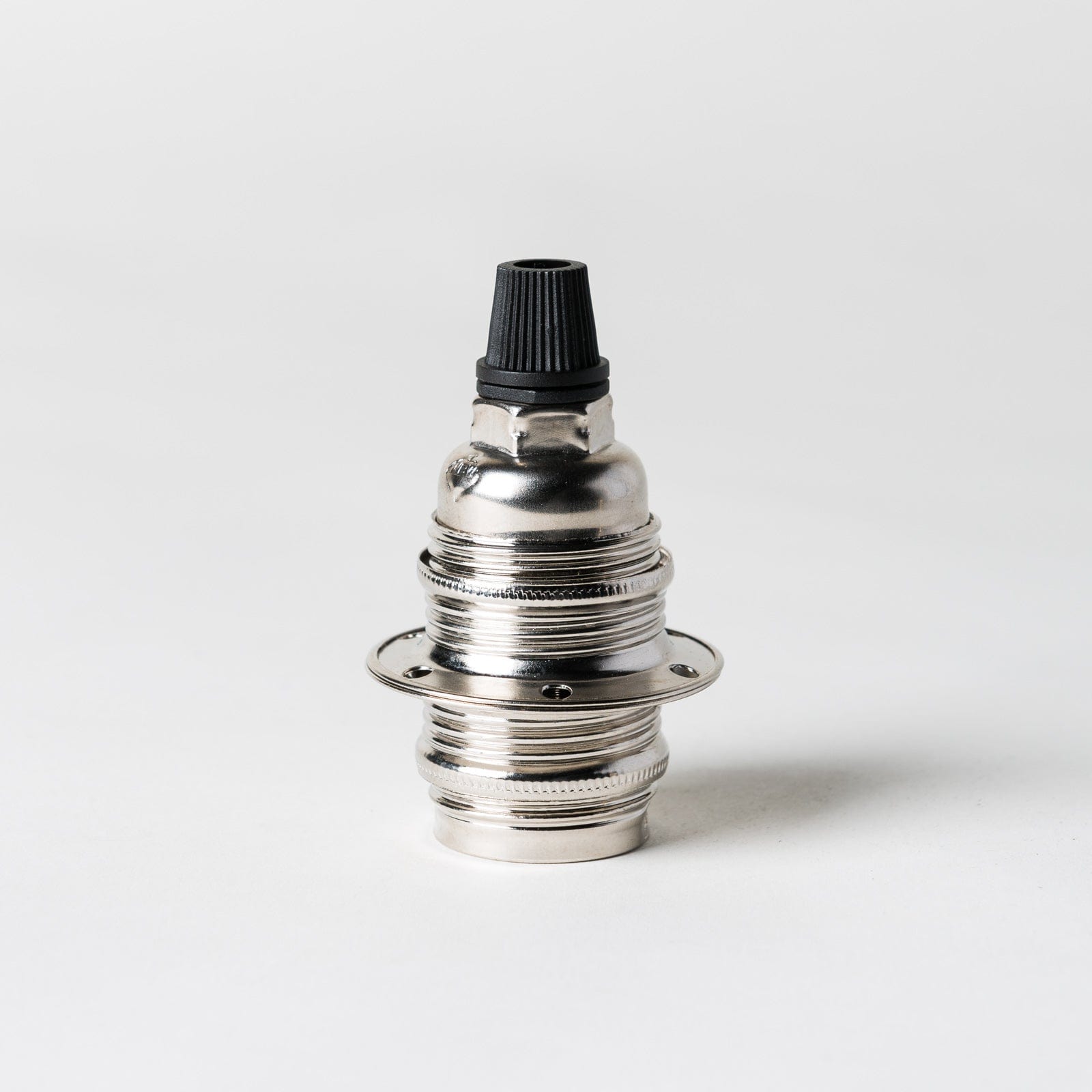 E14 Lampholder with grip - Nickel - Enamel Shades