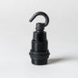 E14 Black Bakelite Lampholder with hook - Enamel Shades