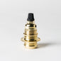 E14 Lampholder with grip - Brass - Enamel Shades